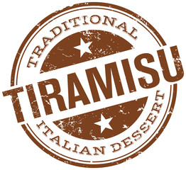 traditional tiramisu stamp
