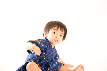 甚平を着ている男の子