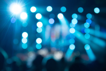 Defocused crowd on a concert.