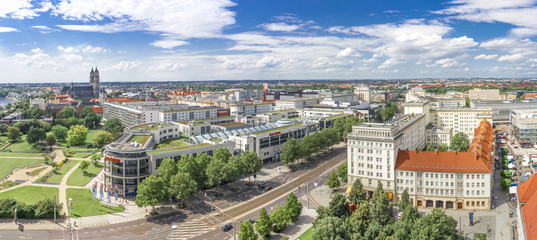 Magdeburg - Panorama - obrazy, fototapety, plakaty