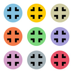 Obraz premium Flat icons