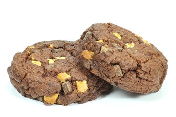 Cookies isoliert auf weißem Hintergrund