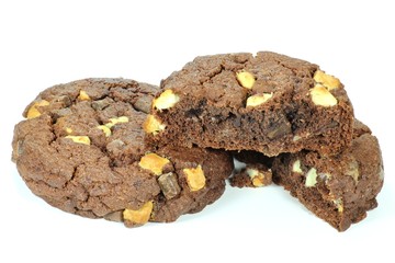 Cookies isoliert auf weißem Hintergrund