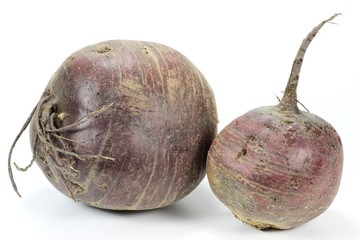 Rote Beete isoliert auf weißem Hintergrund