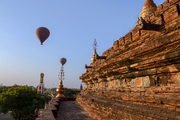 Brick temples in Bagan, Myanmar