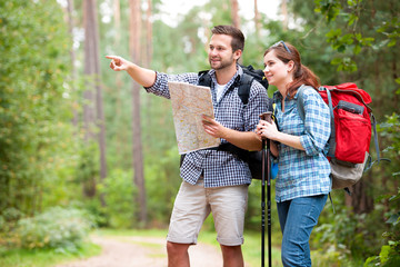 Hiking couple