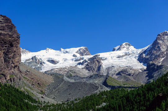 Morena del ghiacciaio di Verra 