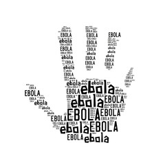 Fototapeta na wymiar Stop ebola palm