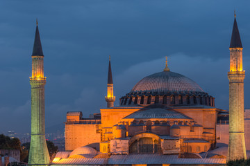 Fototapeta na wymiar Hagia Sophia at Night