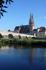 Steinerne Br&uuml;cke mit Regensburger Dom