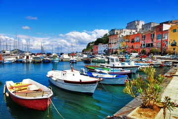 Fototapeta na wymiar colors of Italy series - Procida island
