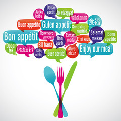 nuage de mots (couverts) : bon appétit (cs5)