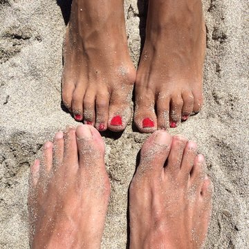 Piedi sulla sabbia