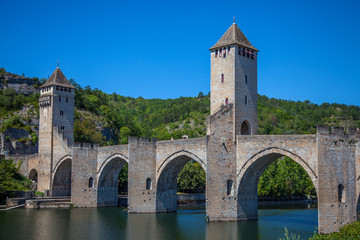 Fototapeta na wymiar Pont Valentré, Cahors