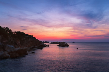 Fototapeta premium Incredible sunset with fantastic colors