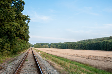 Obraz premium railway track in the nature