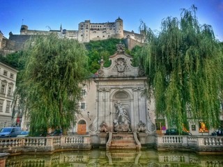 Fototapeta na wymiar Salzburg Altstadt, Festung Hohensalzburg