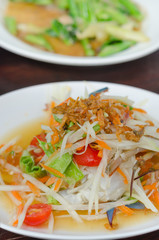 Som Tum with crab