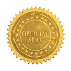 Naklejka premium Official Star Seal