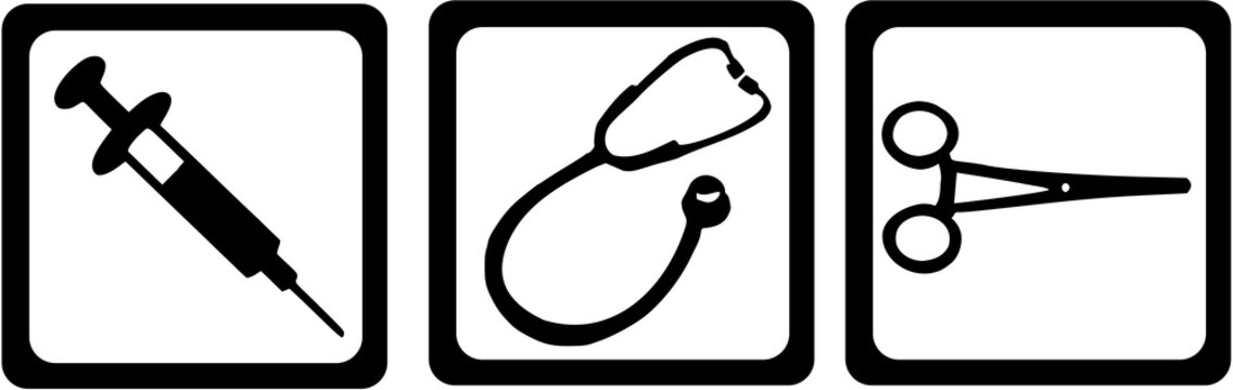 Arzt Doktor Krankenschwester Tripple