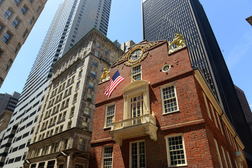 Old State House in downtown Boston, Massachusetts, USA