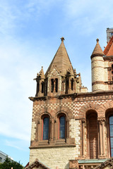Fototapeta na wymiar Boston Trinity Church at Copley Square, Boston