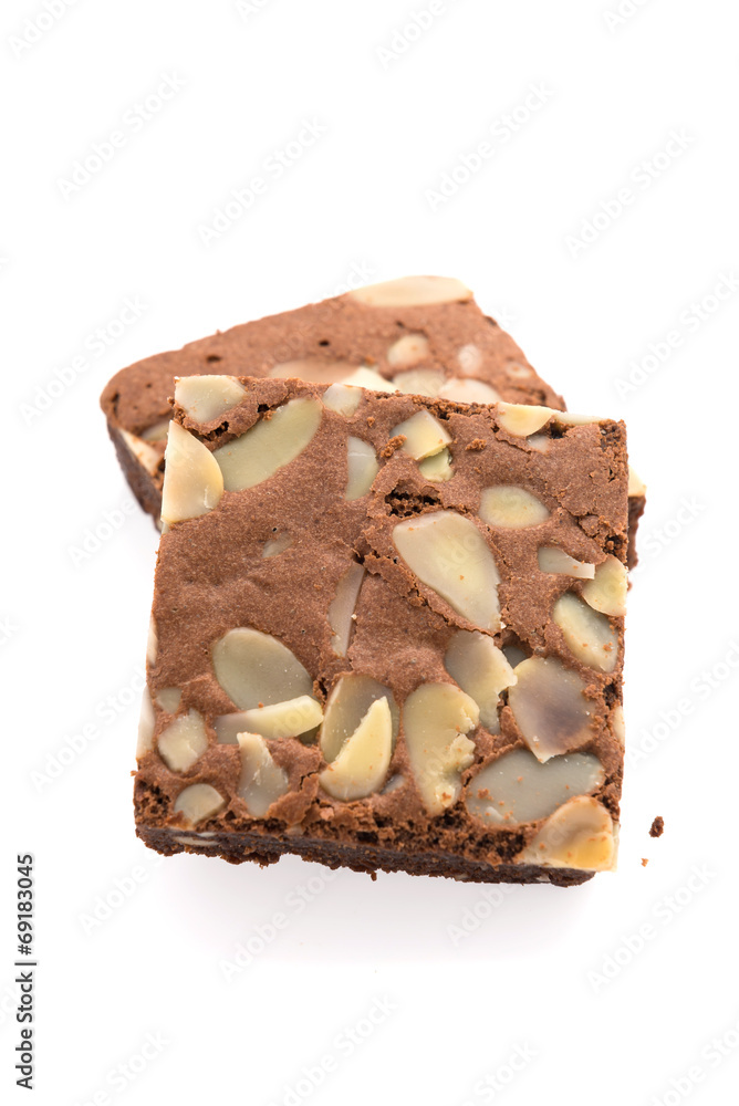 Sticker brownie isolated on white