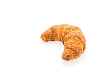 Croissant isolated on white