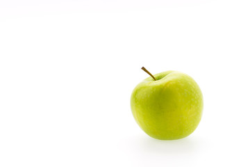 Green apple isolated on white