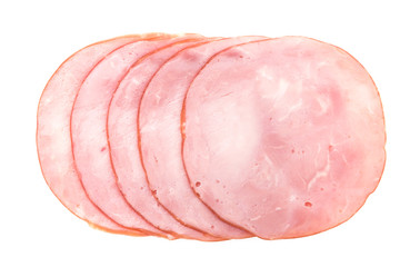 Ham isolated on white