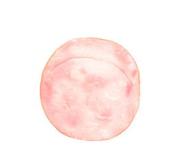 Ham isolated on white
