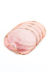 Ham isolated on white