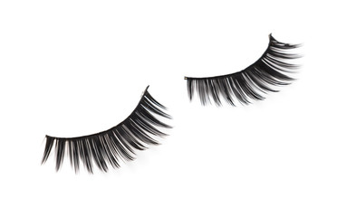 eyelashes isolated on white