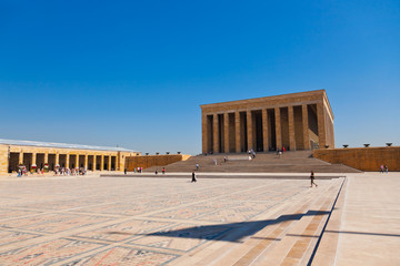Mustafa Kemal Ataturk mausoleum in Ankara Turkey
