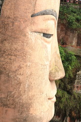 one of the world's largest budga statue in leshan,sichuan,china 