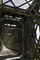 The historic bridge over the Vistula River in Tczew