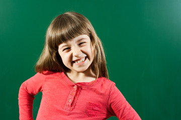 Cheerful little girl