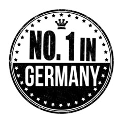 Number one in Germany stamp