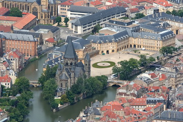 Vue aérienne de la ville de Metz - Moselle - France © philippe montembaut