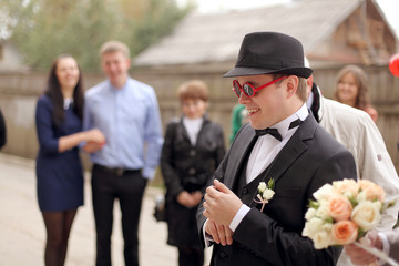 groom at the wedding