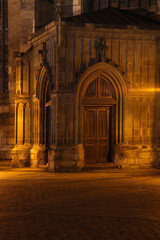 Gateway church at night