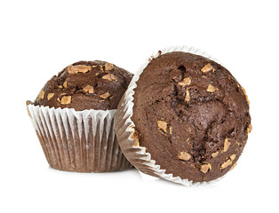 muffins isolated on white background