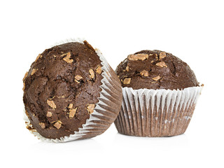 muffins isolated on white background