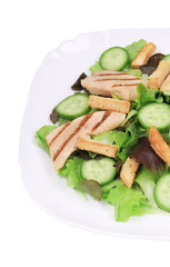 Beautiful caesar salad.