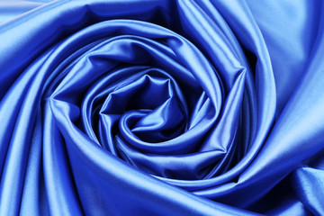 Blue silk background.