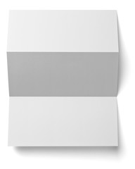 folded leaflet white blank paper template book