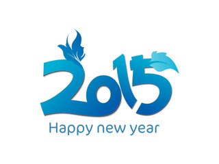 abstract new year text