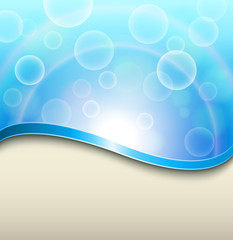 Sunny blue background