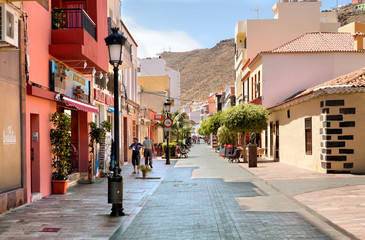 SAN SEBASTIAN, SPAIN - JULY 15: The main street of the island's - 69194430