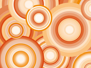 Abstract Retro Vector Background with circles